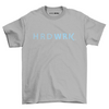 HRDWRK® Logo Tee - Soft Grey / Light Blue