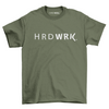 HRDWRK® Logo Tee - Military Green / White